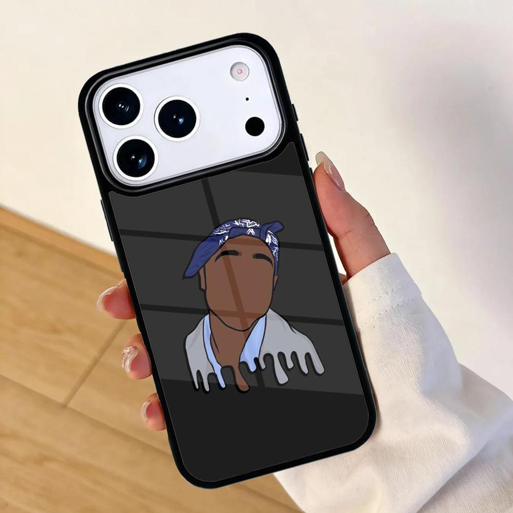 Fashion 2Pac Tupac Shakur Mobile Phone Case for IPhone 17 AIR 16pro Max 15 14 13 12 11 Bumper Cover