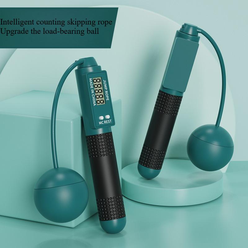 Fitness shaping weight loss exercise adult fat burning weight bearing counting skipping rope