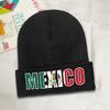 pc Mexico Flag Letters Bonnet Hats mexico art Beanie Hats Custom Knit Hat Winter Casual Unisex Adult Outdoor Warm Cap