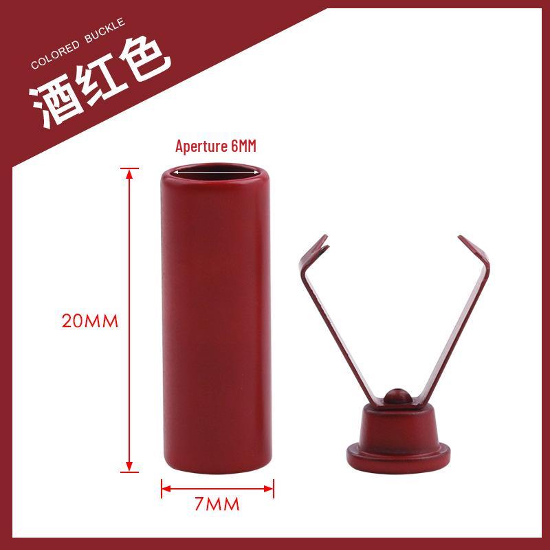 Colorful Metal Bell Cord End Clip for Hoodie & Hat Drawstrings - Spray-Painted Cord Lock Fixing Buckle.