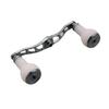 HEIGHTEN Reel Handle with 27mm TPE Compatible with Abu Garcia Baitcasting TPE Arch Series Gray White 105/115/120mm Knob, Shimano, Daiwa, Reels, (Dark