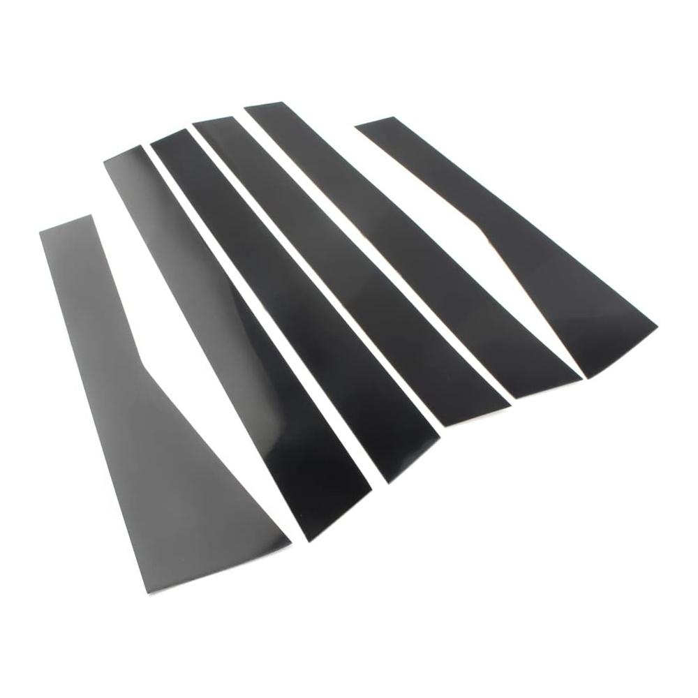 New 6Pcs/Set Black Pillar Posts Door Window Trim Cover For Subaru Forester 2019-2023