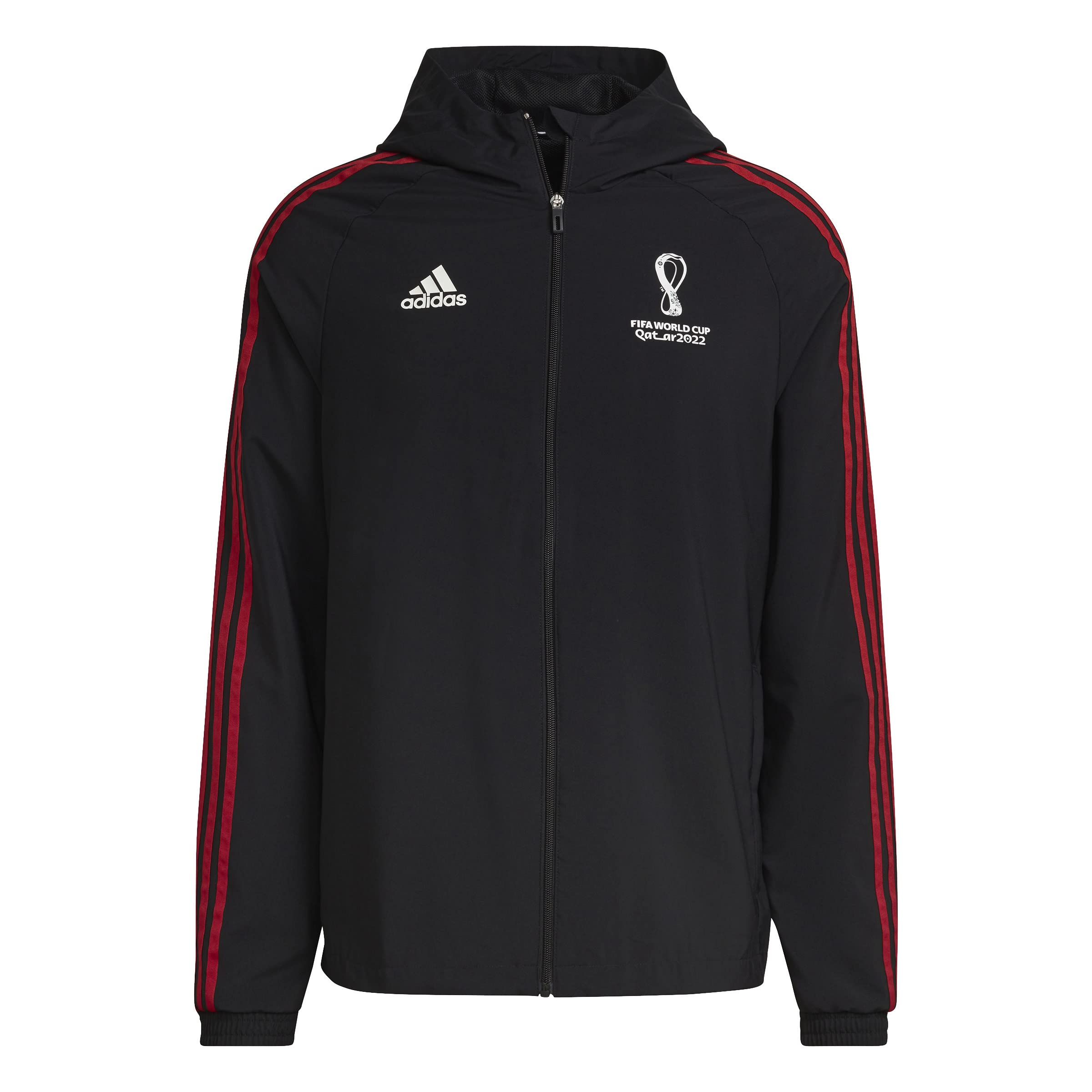 

Футбольная куртка FIFA World Cup 2022 Official Emblem Woven Jacket HL340 Black [Adidas] (TM) Мужской (HC3450) Дж/С