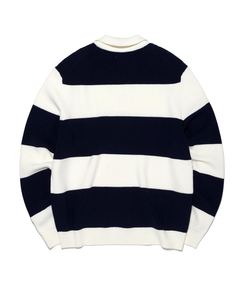 LEE Rugby Collar Knit Navy