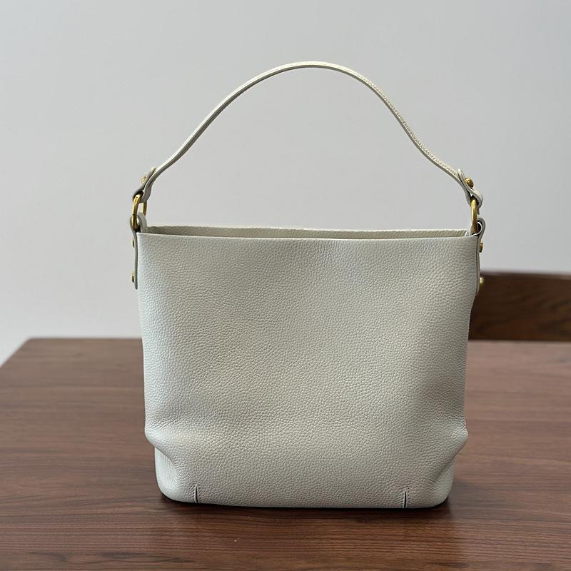 

Johnature Four Seasons Versatile Women s Bag Genuine Leather Handbag Casual Commuter Shoulder Crossbody Bag белый