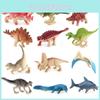 Dinosaur Model Pack Of Four With Pvc Construction For Kids Play And Dinosaur Enthusiasts