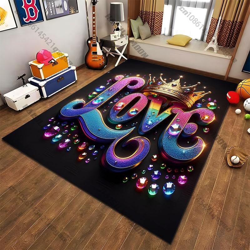 Butterfly flowers lovecarpet Yoga living room room decor children's crawling mat doormat area rug games floor mat