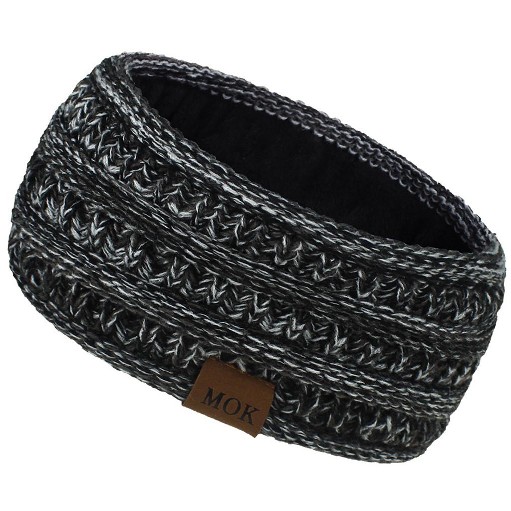 Damen-Mode, hält warm, Strick-Stirnband, handgefertigt, Sport-Haarband