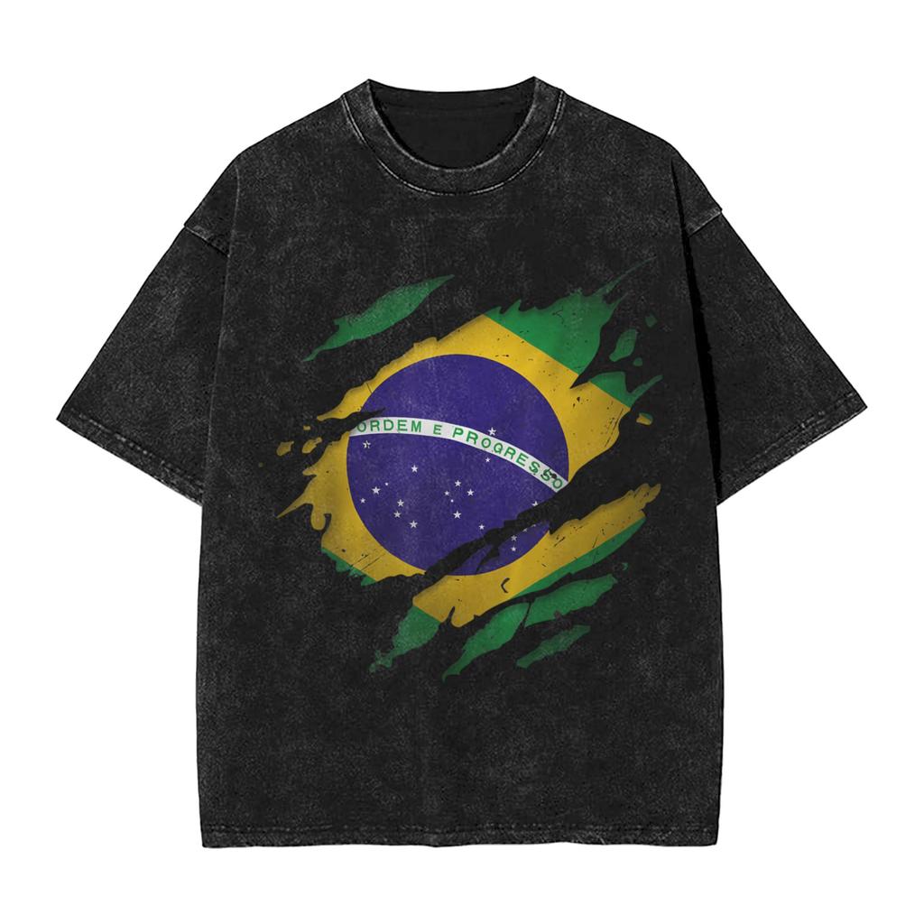 Morocco Flag Moroccan Washed T Shirts Streetwear Novelty TShirts Tees for Men Women Short Sleeve Harajuku Graphic Printed
