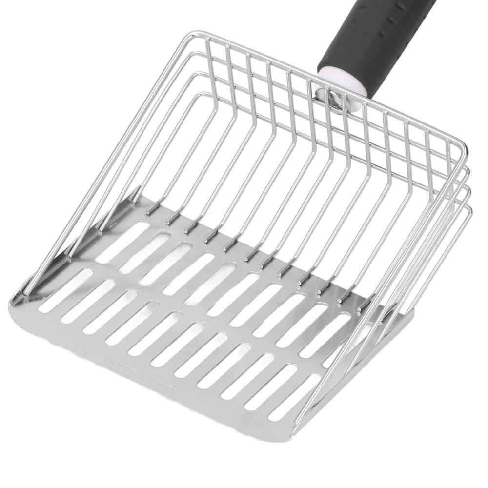 Removable Handle Cat Litter Scoop 304 Stainless Steel Kitten Litter Scoop Cleaning