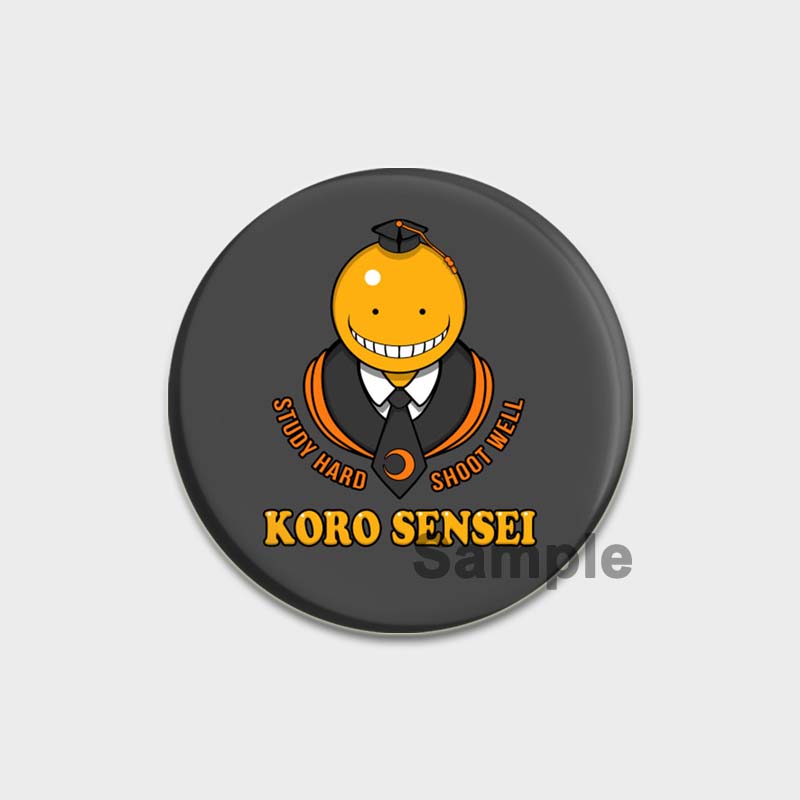 58MM 58mm Ručně vyráběné brož Pin Anime Atentát Učebna Brože Kreslený Cosplay Odznaky Batoh Dekorace klobouku Odznaky do klopy Dárky