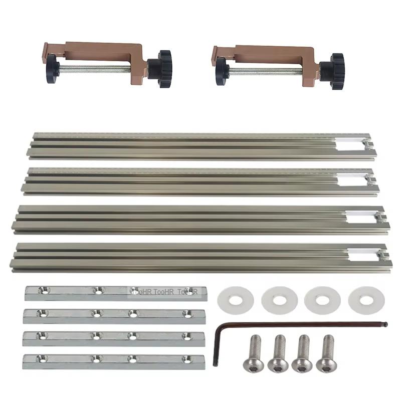 Routing Jig Frame System Adjustable Frame Rectangles and Squares Trimming Machine Milling Groove Engraving Guide Rail Bracket