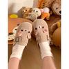 Cute Bear Baotou Girl Spring New Platform Lazy Half Slippers Retro Single Shoes