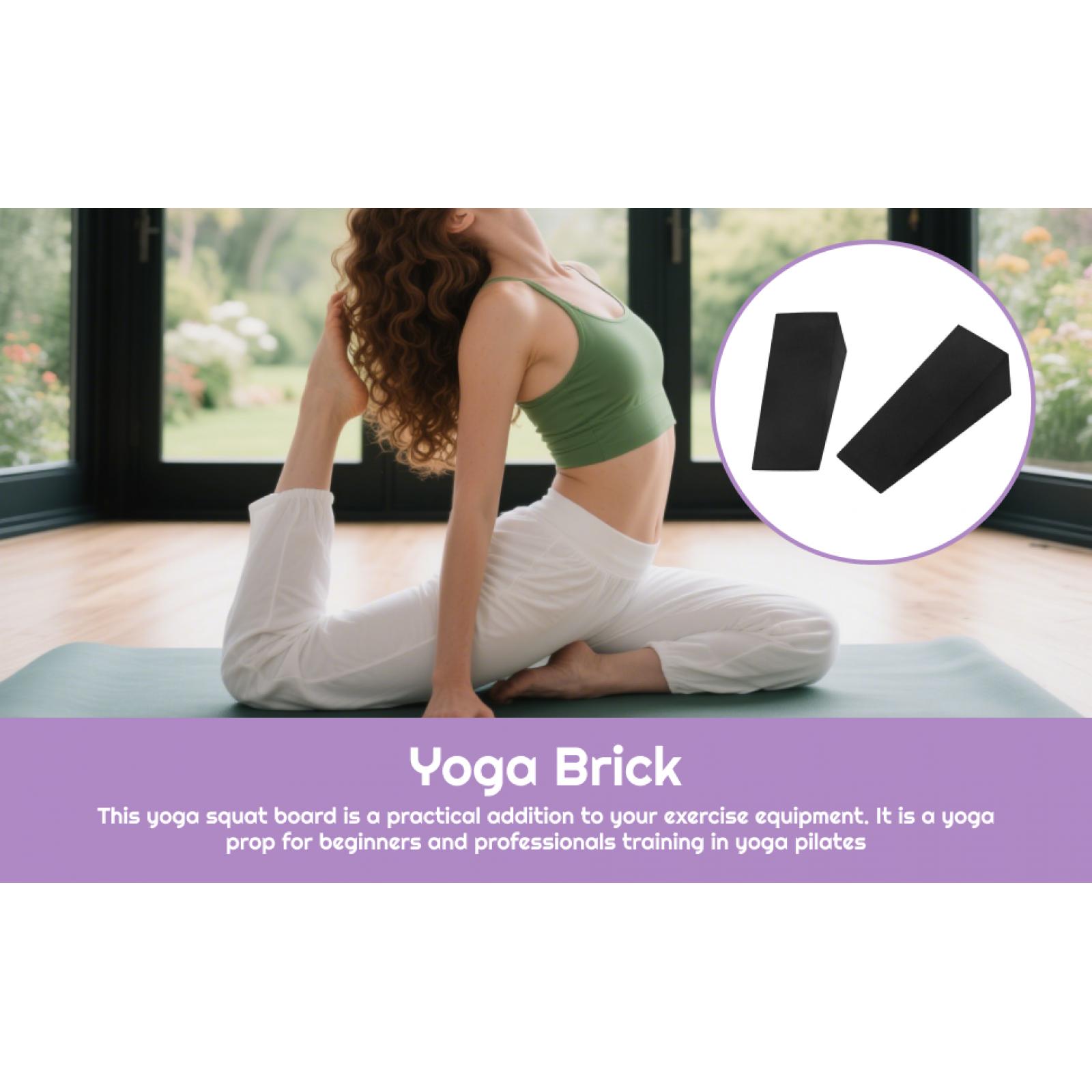 

Yoga Foam Wedge Blocks (Pair) Soft Wrist Wedge, Supportive Foot Exercise Accessories, EVA Riser Block