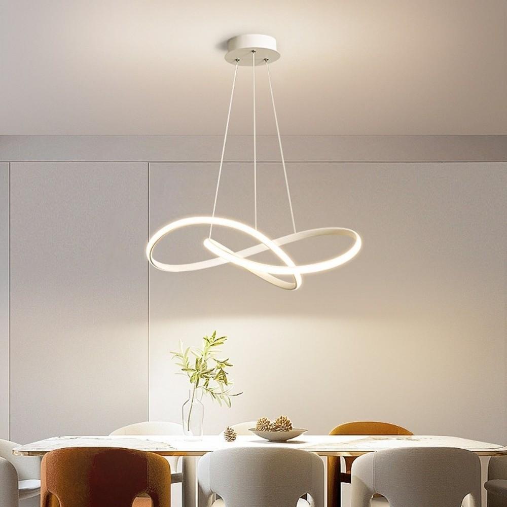 Aluminum LED Pendant Light Remote Dimming Lighting Home Luminaire Hanging Lamp  Hall Bedroom Hotel