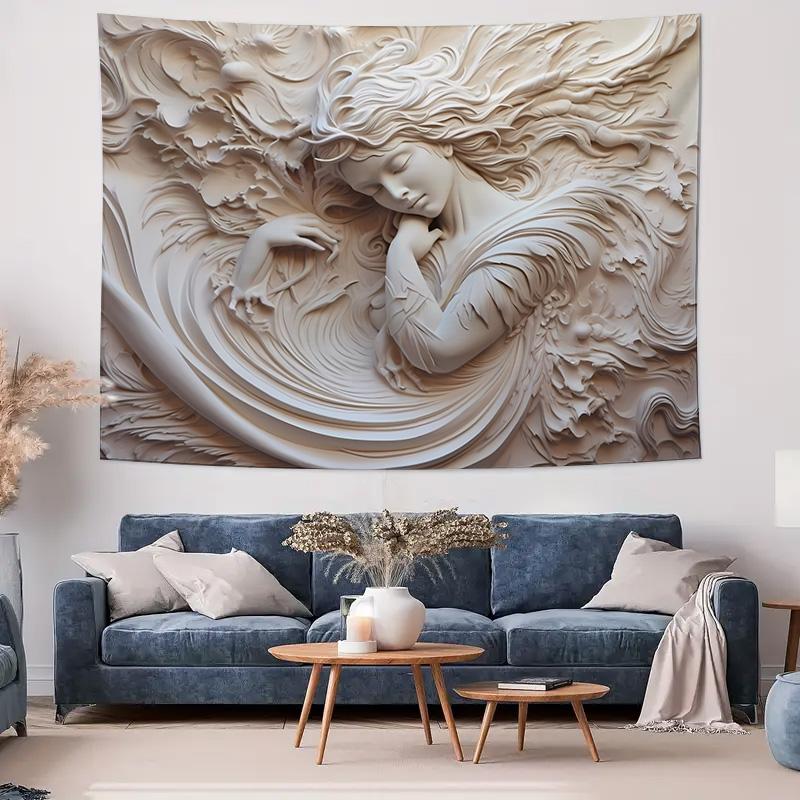 Enchanted Angel Art Tapestry Premium 3D Relief Design Tapestry