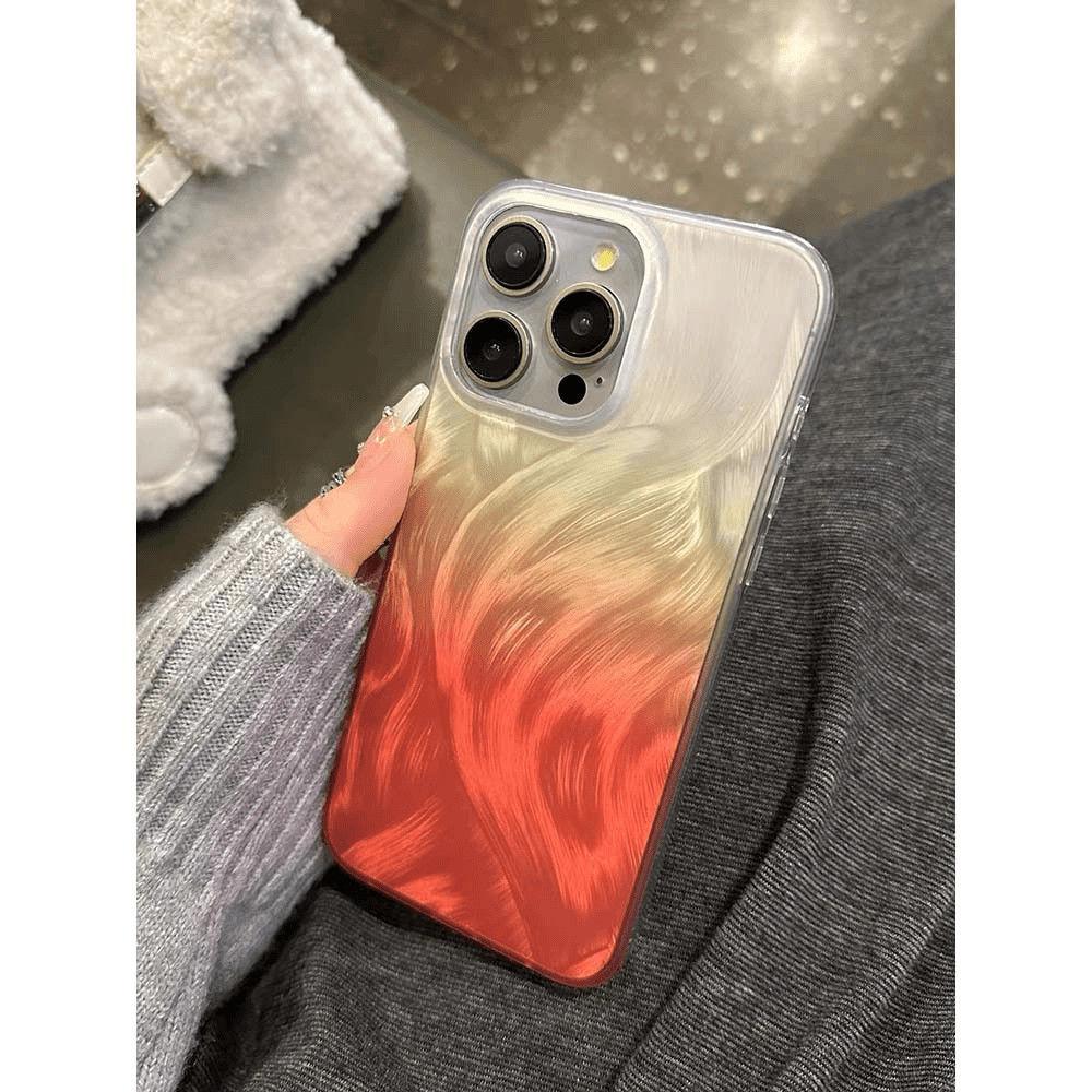 Fließender Glanz Farbverlauf Silber Weiche Hülle für iPhone 15 14 Pro Max 13 12 Pro 11 x XR Xs Candy Niedliche Transparente Hülle Auf iPhone