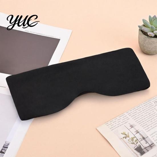 Adjustable Head Support 3-in-1 Travel Sleep Mask Set, Blackout Eye Cover with Neck Pillow & Road Trip Comfort Gear Arm Support, Portable Rest Kit for
