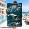 Asciugamano da Spiaggia Philadelphia Eagles, Asciugatura Rapida, Facile da Curare, Adatto Sia per il Fitness che per le Vacanze al Mare, Essenziale per lo Sport