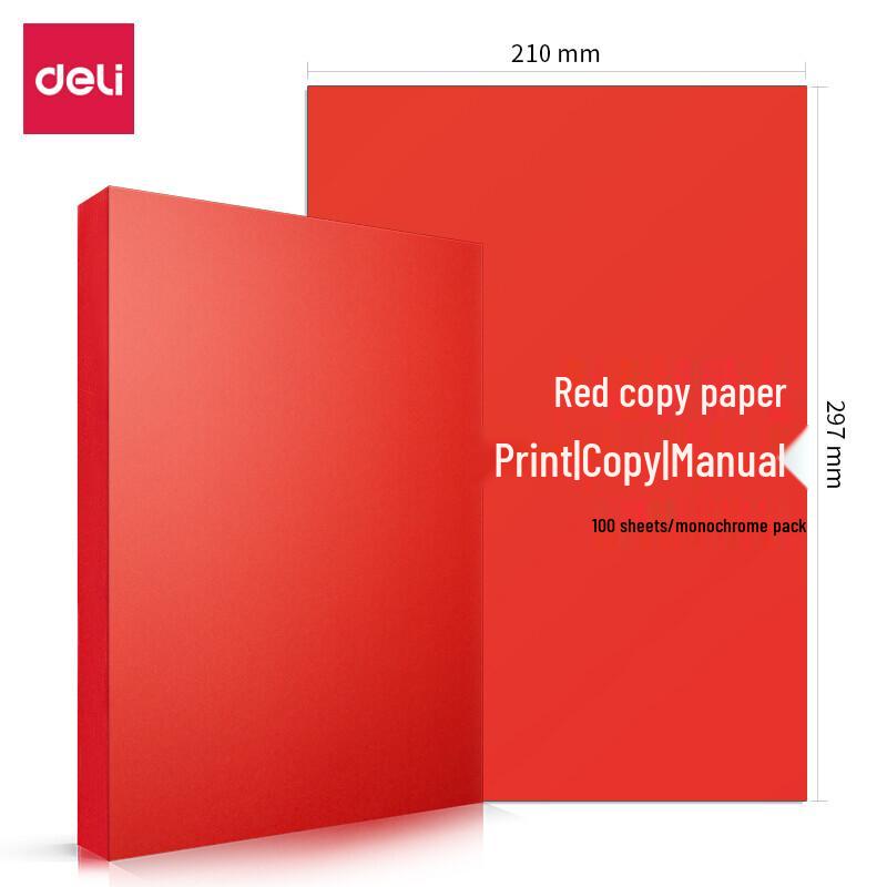 Deli A4 80g Assorted Color Paper