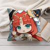 Nilou Cute Genshin Impact Cushion Cover Silky Short Plush Invisible Zipper Dustproof Sofa Pillow Case For Home Decor