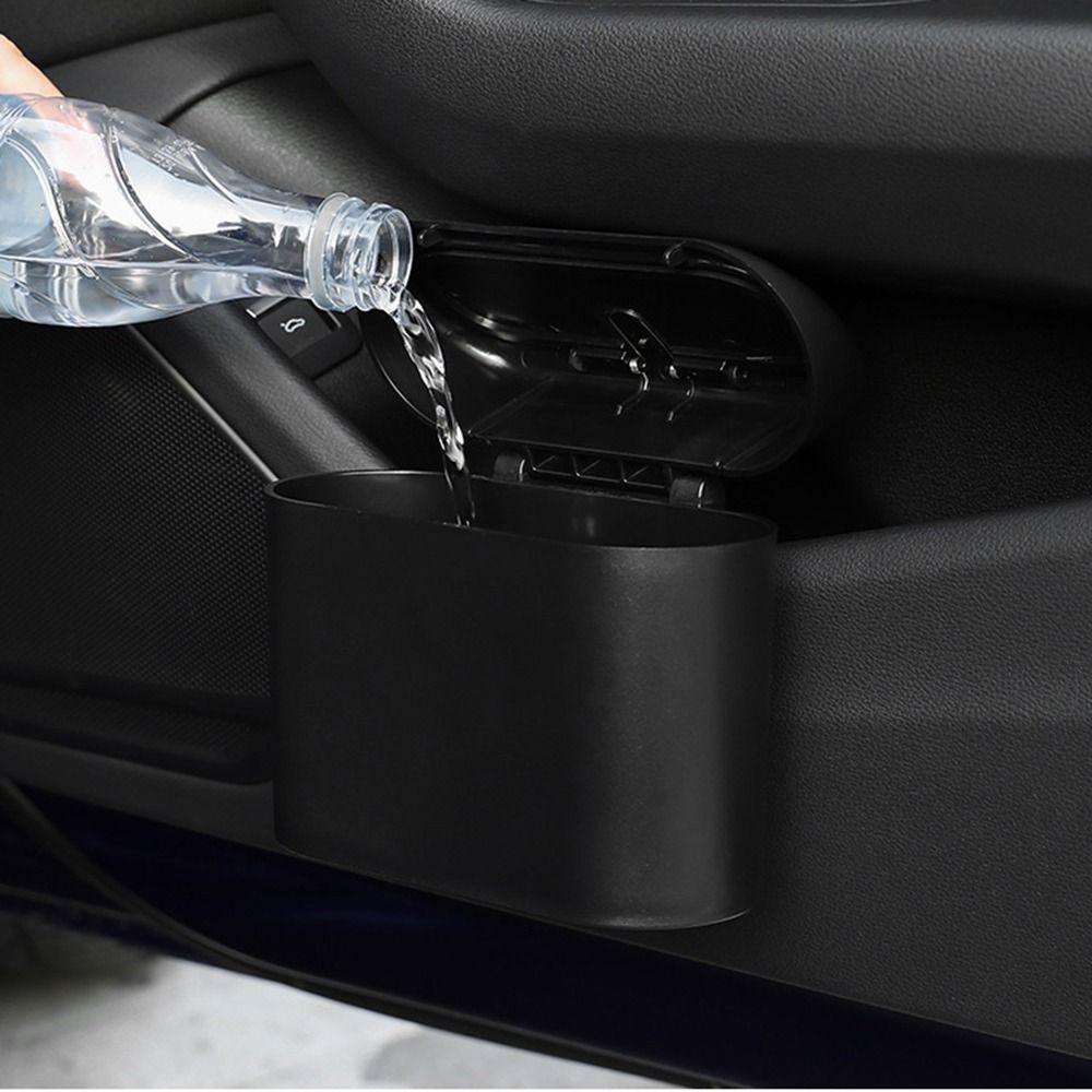 Waterproof Vehicle Dust Case Leak Resistant Auto Rubbish Can Car Trash Bin Pressing Type