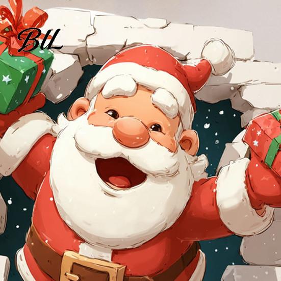 Saisonale Wandkunst 3D Weihnachtsmann Weihnachtsaufkleber, Durchbrechende Rentier Abnehmbare PVC-Fensteraufkleber, Winterferien Dekorationen für Wohnzimmer