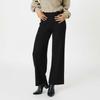 Corduroy Pants Elastic Waistband Magan Wide Legs Black Woman