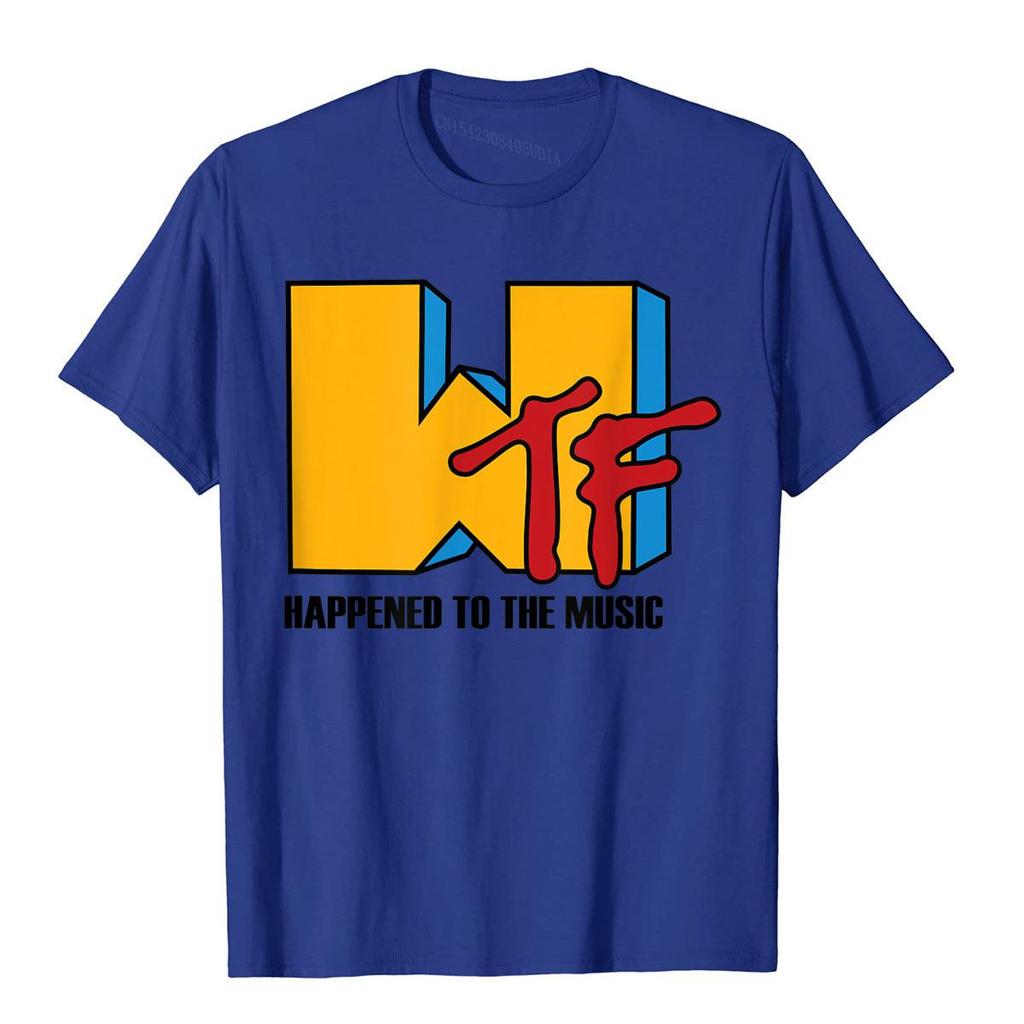 Wtf Passierte Mit Musik Lustiges Retro 80er Jahre T-Shirt Beliebte Unisex T-Shirts Lustige Oberteile Shirts Baumwolle Gothic