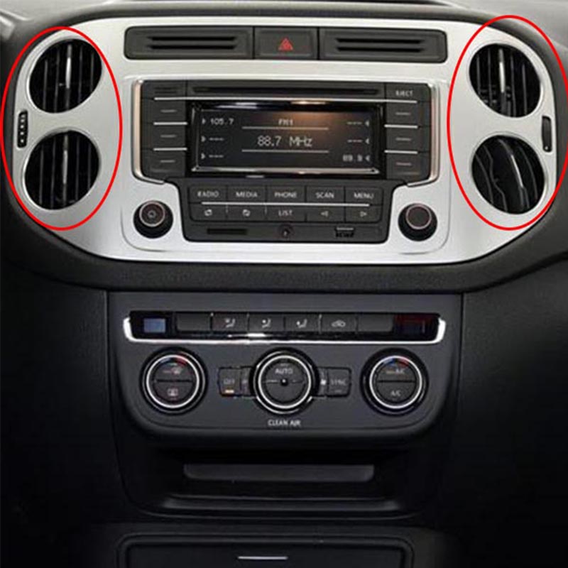 Lüftungsgitter für VW Tiguan 2010-2017 Autoinnenraum-Klimaanlagen-Entlüftungsgitter Auto-Klimaanlagen-Entlüftungsabdeckung Lüftungsgitter Luftzirkulationsabdeckung