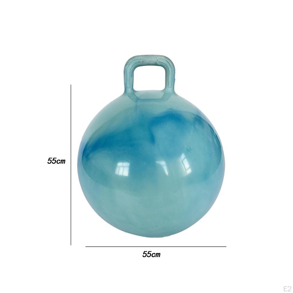 , Children's Toy with Handle, Gymnastic Ball 55 Cm Diameter, Garden Game for Boys And Girls,