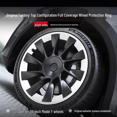 Tesla Model Y 20" Cyclone Wheel Rim Cover – Matte Black Protective Accessory