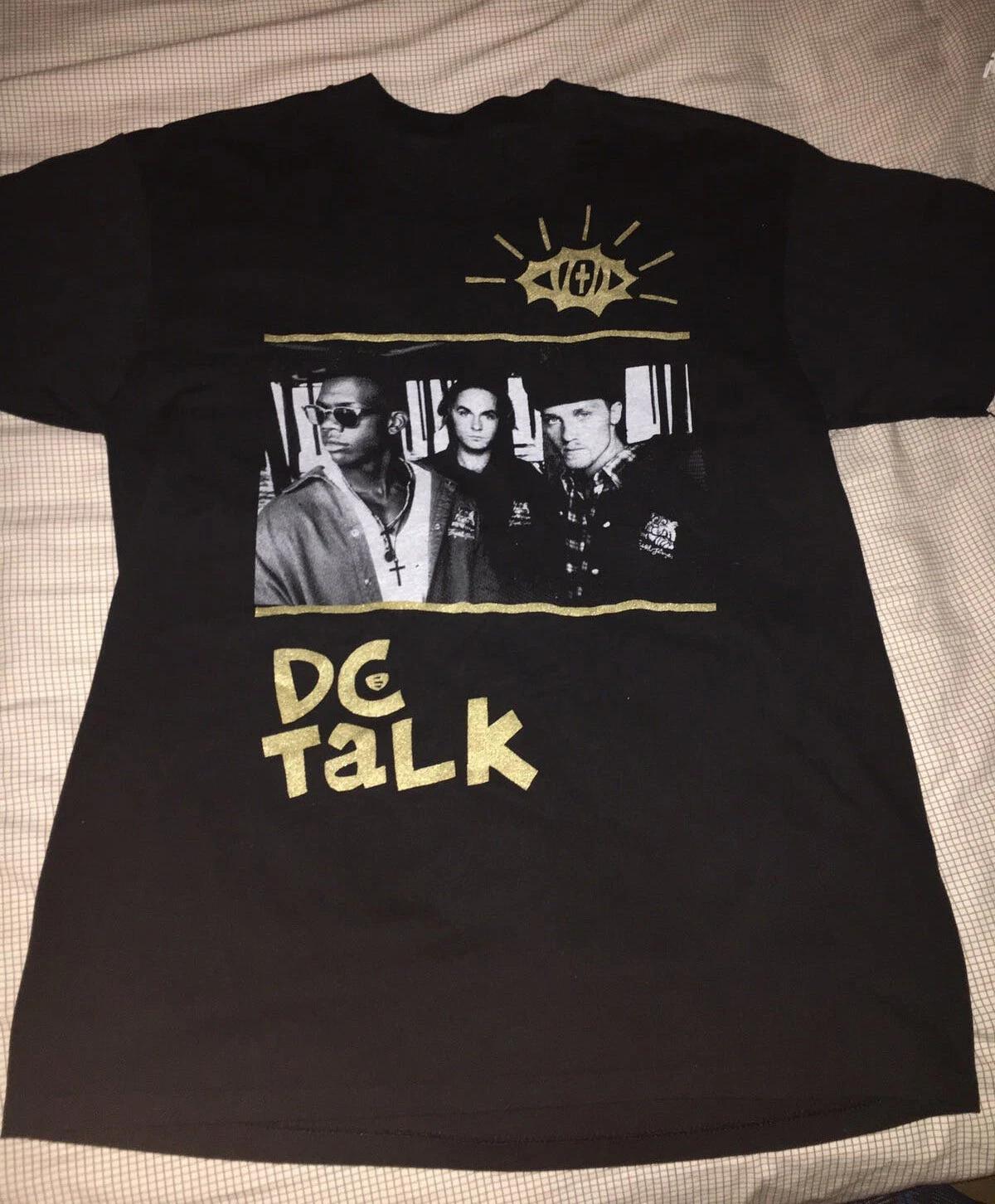 Dc Talk Band Музыкальный Тур Концерт Тяжелый Хлопок Черная Футболка Все Размеры US249 2XL