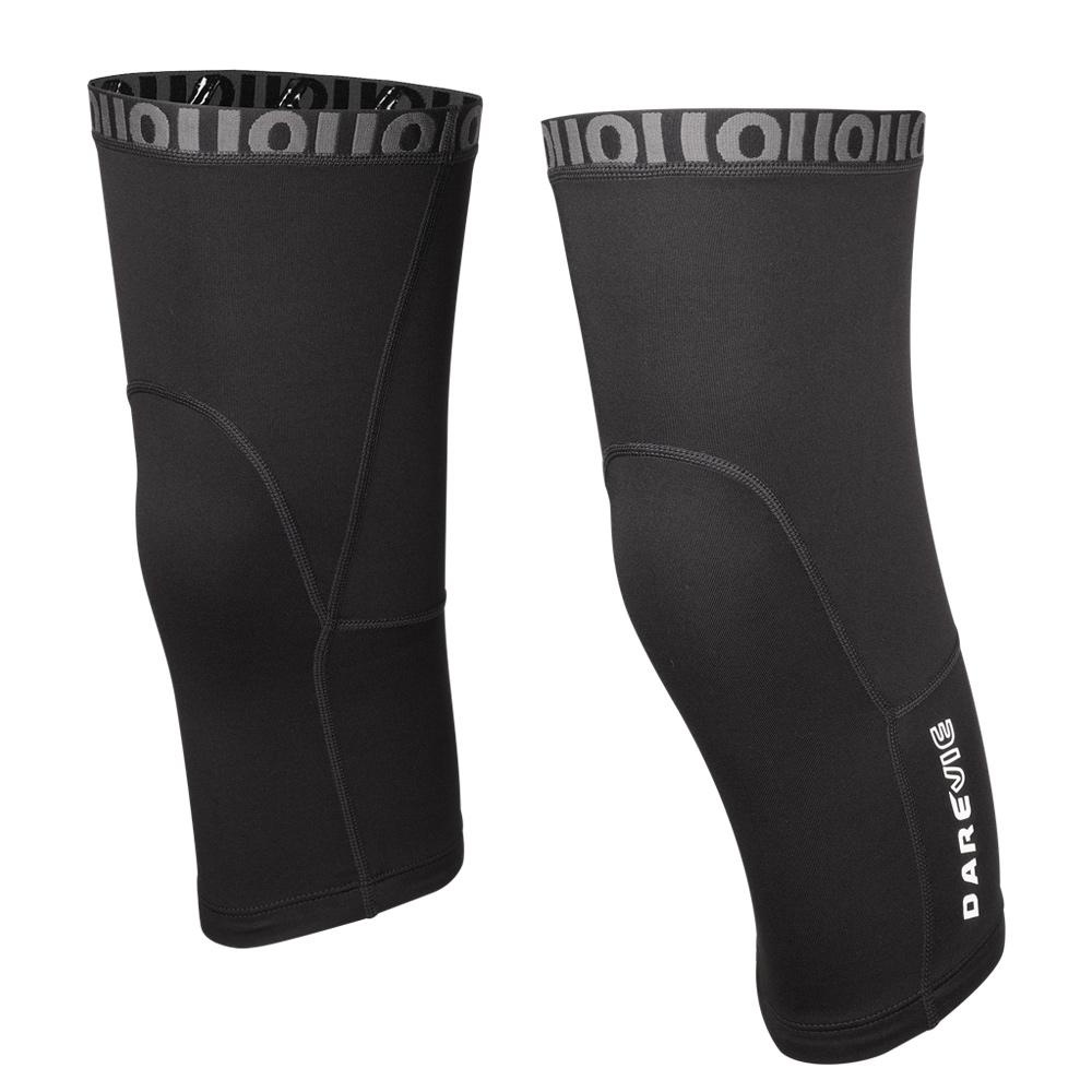 DAREVIE Cycling Leg Warmer Thermal Fleece Winter Cycling Knee Warmer Compression Warm Half Leggings Anti-slip Men Women