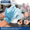 2pcs Double Sided Frosted Exfoliating Shower Gloves, Shower Specific Strong Mud And Ash Scrubbing, Unisex Shower Gloves