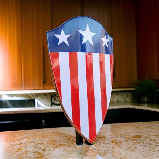 60.96 Cm Viking Shield Full Metal Shield for Cosplay and Home Decorative Medieval Shield