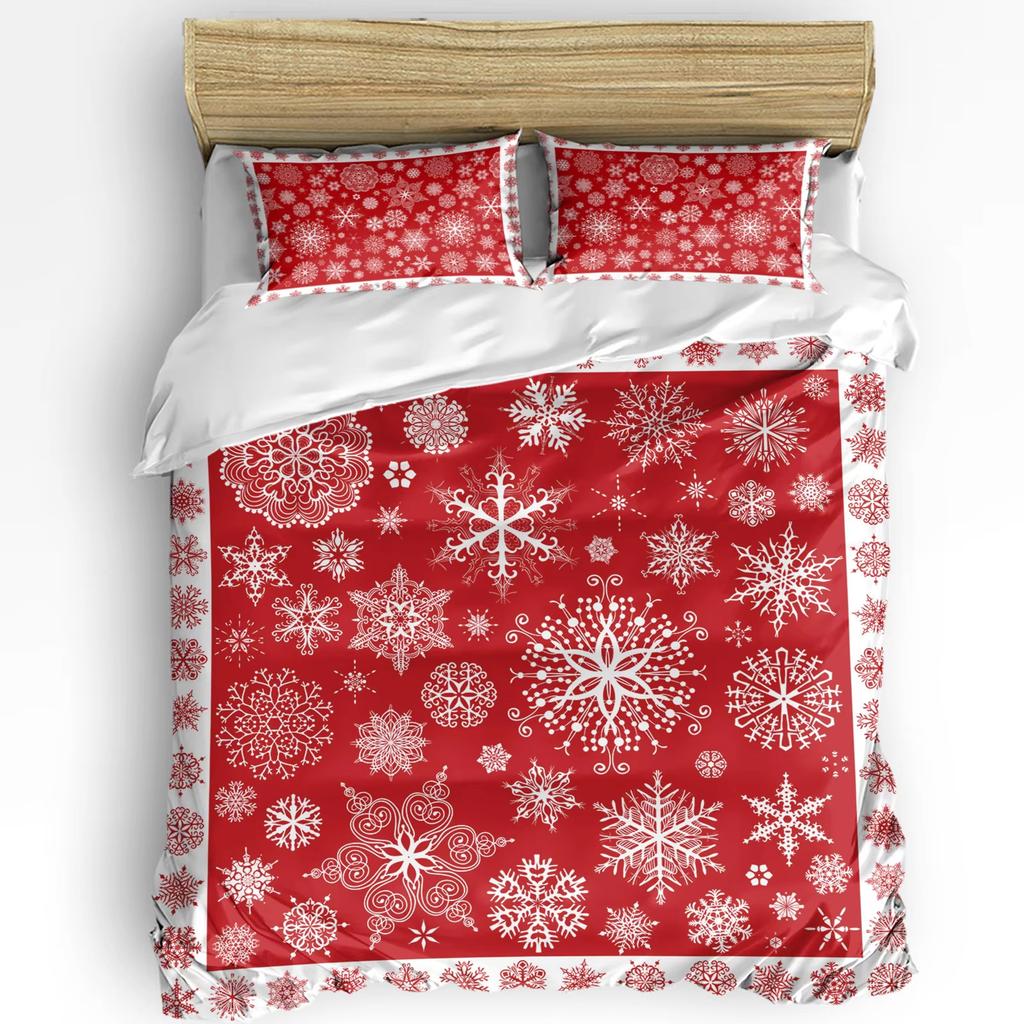 Christmas Down Comforter Set Bedding Set 3-piece Duvet Cover Set