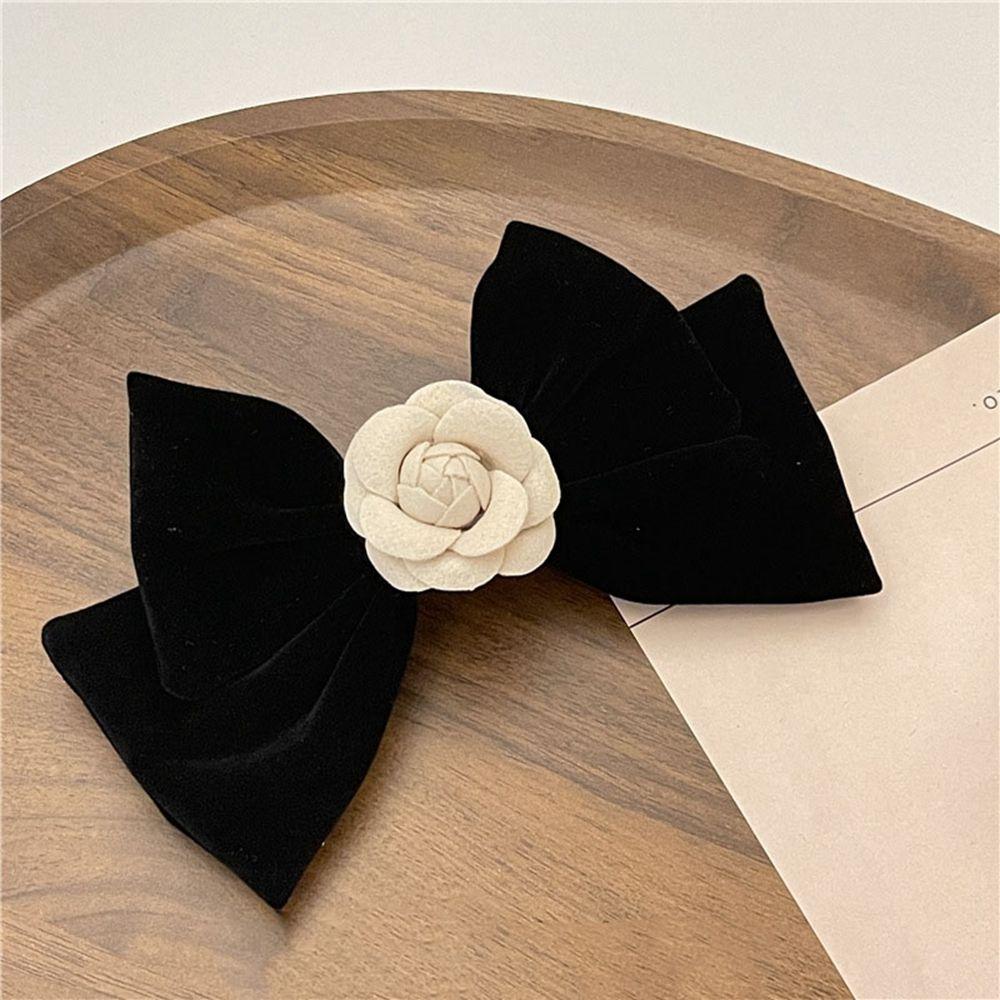 Knot Wome Hair Accessories Flower Hairpin Girls Spring Clip Korean Style Hair Clip Big Bow Hairpin