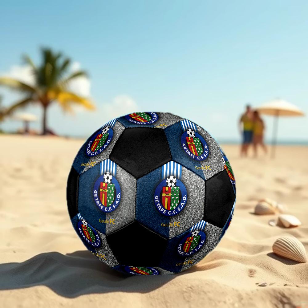 SIZE 5 Getafe CF Soccer Ball Colorful All Ages Machine Stitched PVC Competition Ready Durable High-Bounce