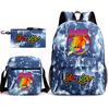 Poppy's Game Time Starry Sky Elementary School Bag Nightmare Animal Large Capacity Backpack Three-piece Set