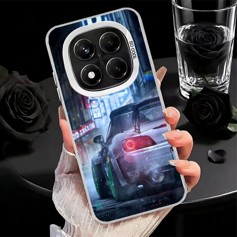 Japan JDM Sports Cars Theme Soft Phone Case for Xiaomi Redmi Note 13 14 15 Pro Plus 12S 12 11S 11 11T 10S 10 Shockproof Cover Ba