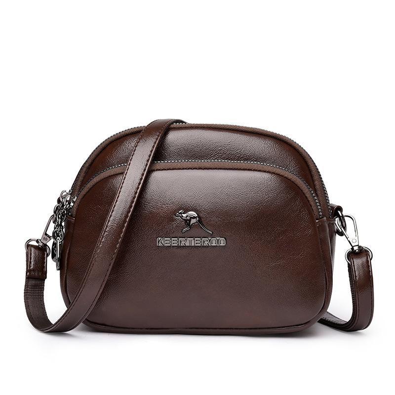 Soft leather small bag women's new fashion women's messenger bag versatile shoulder satchel