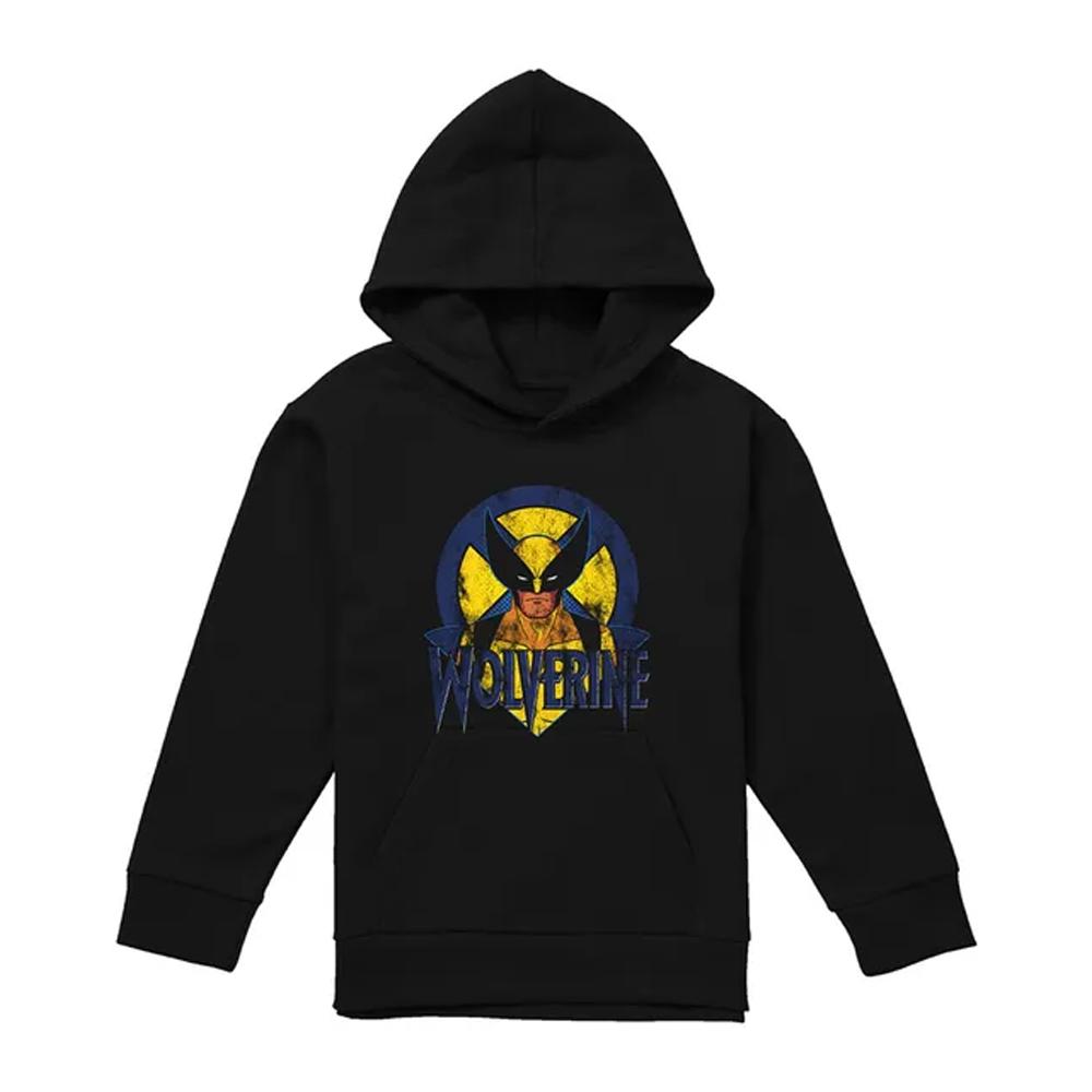 X-Men Childrens/Kids Wolverine Retro Pull Over Hoodie