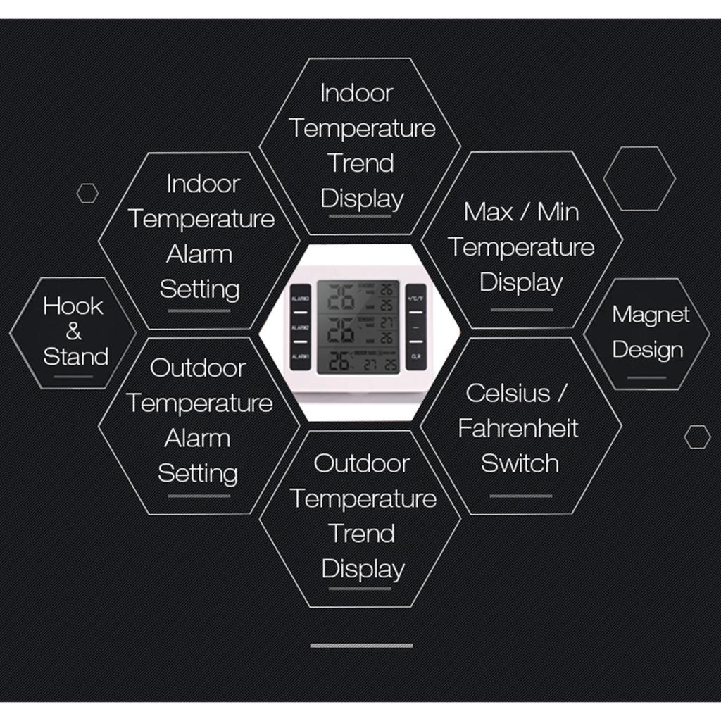 frigorifero e congelatore wireless termometro temperatura interna esterna digita