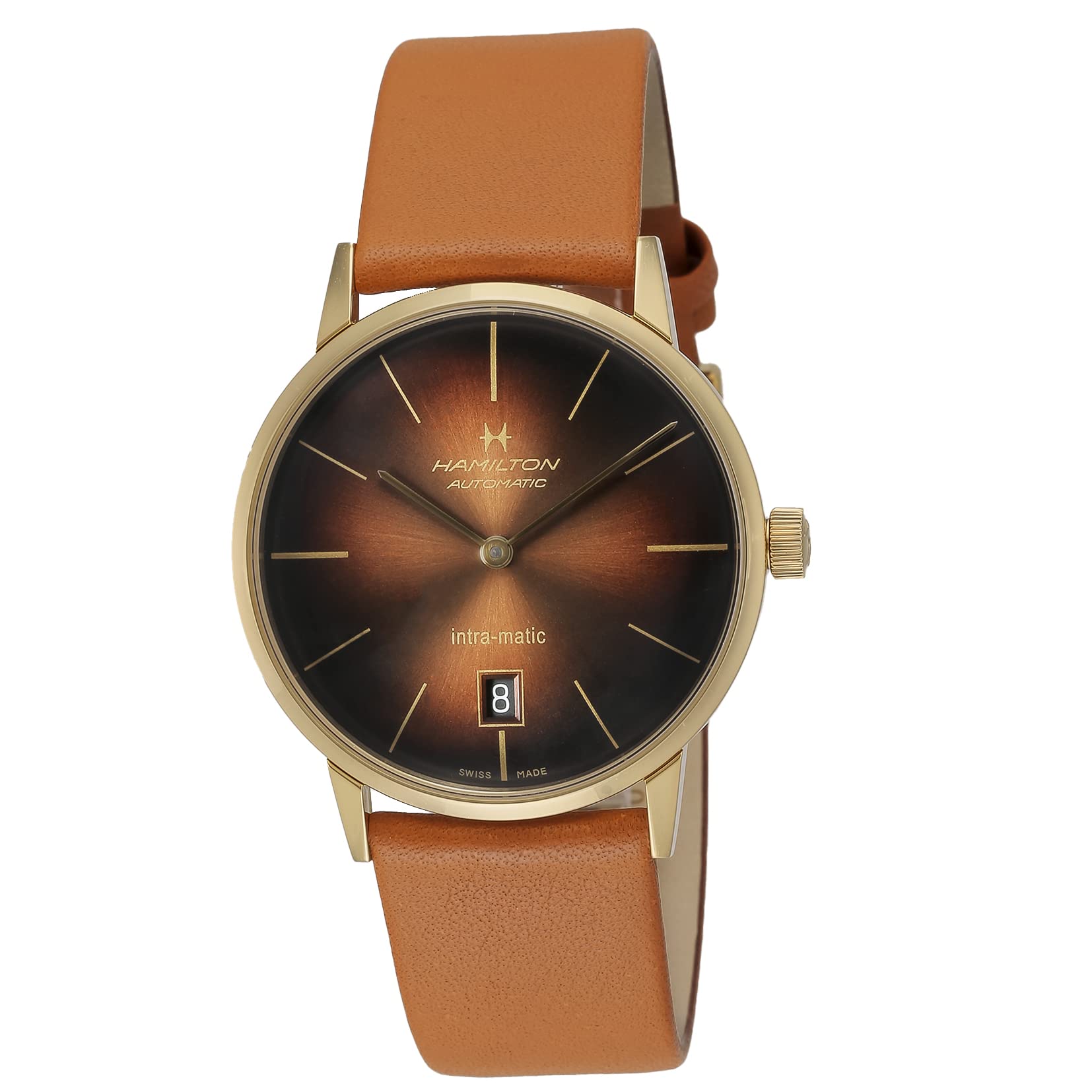 

Wristwatch American Classic Auto American Classic Brown Dial Stainless Steel Sapphire Crystal Automatic 5 ATM Water Resistant 38MM Swiss Watch