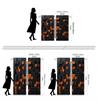Piece Hd Digital Black Tie Solid Wood Mosaic Curtain Home Decoration Style Living Room Bedroom Through Rod For Sitting Made Of Polyester