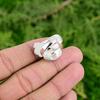 925 Silver Pear Crown Chakra Scolecite Stone Promise Flower Sister Ring Jewelry