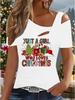 Women's New Casual  Top  Christmas  Halloween Christmas Gift Tops Shirt Blouse