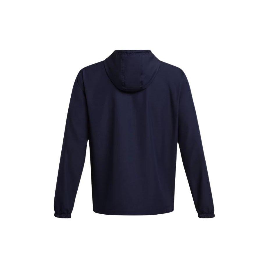 Under Armour Sportstyle Hooded Printed Letter Zip Design Jacket Men Jacket Navy-Blue 1361621-410