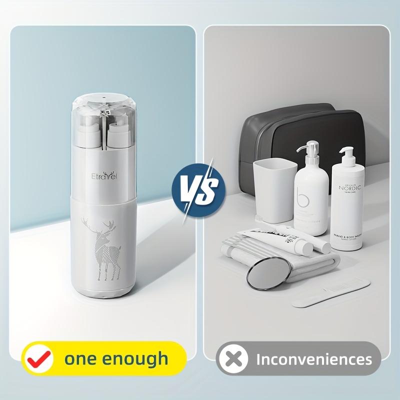 Travel Toiletry Set, Including a Wash Cup and a Mouthwash Cup. It Is an Essential And Amazing Item for Traveling.Portable Storage Box for Toothbrushes